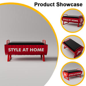 Contenedor Retro Personalizado Estilo Industrial Mostrador Cajero Mesa <span class=keywords><strong>de</strong></span> Recepción para Tienda Café Restaurante Barbacoa Bar - Product Image 6