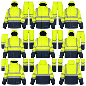 Vêtements de protection de niveau <span class=keywords><strong>D</strong></span> haute visibilité, imperméables, coupe-vent, antistatiques, ignifuges, avec protection contre les arcs électriques et design multi-poches - Product Image 5