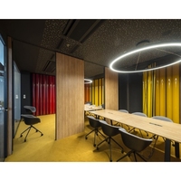 Cloisons de bureau pour intérieur temporaire acoustique insonorisé diviseur opérationnel cloison coulissante pliante système de mur mobile en bois