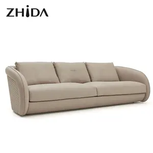 Supplier customization light luxury living room furniture 4 3 2 1 seat fabric couch sofas set for home