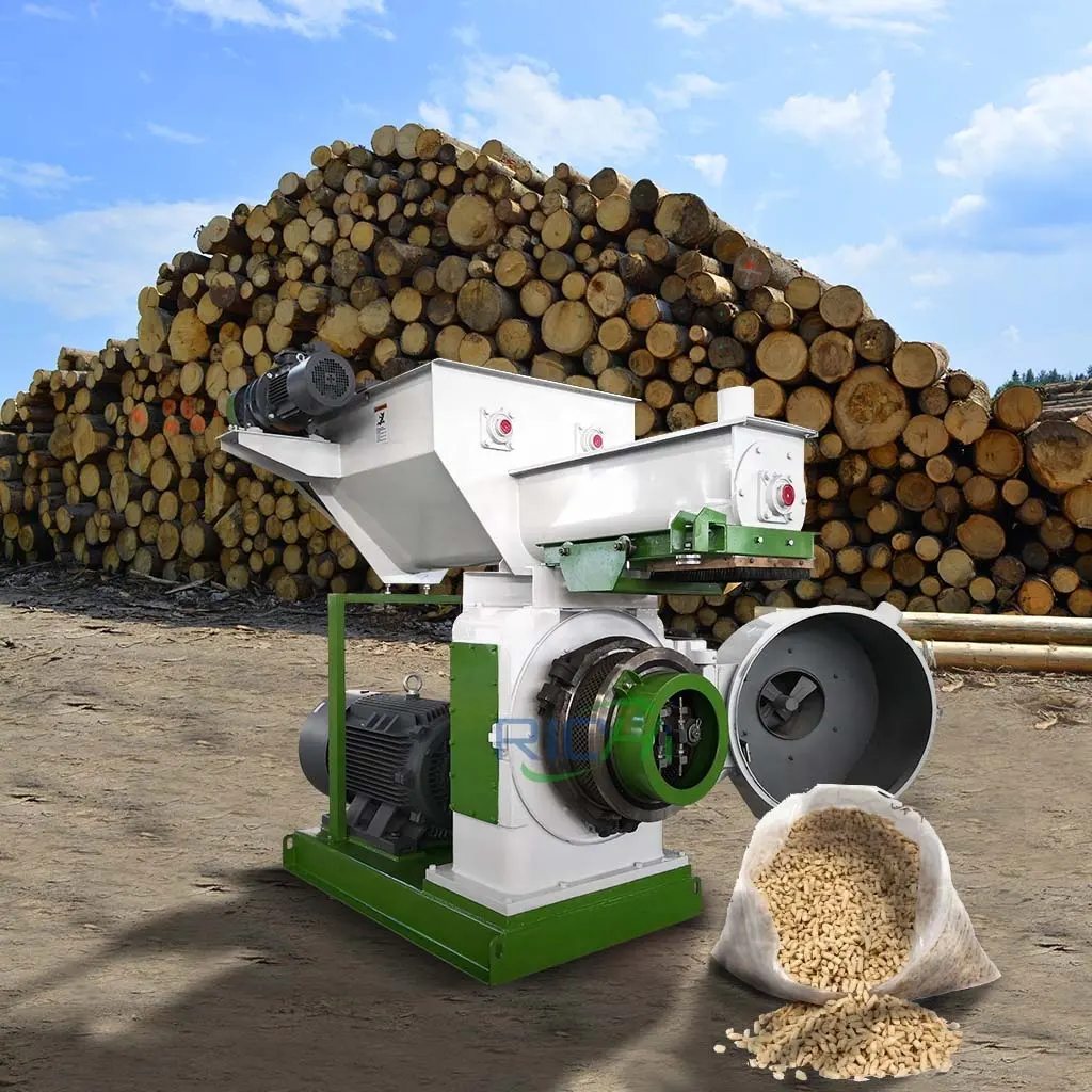 مطاحن الحبيبات الخشبية الصناعية المصنوعة من رقائق نشارة الكتلة الحيوية 1 طن في الساعة للبيع