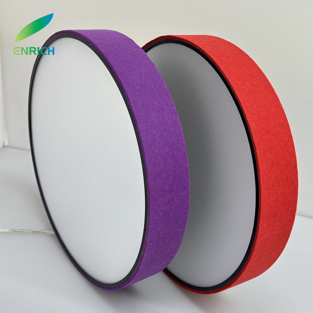 Interior Lighting Round Shape Acoustic LED Pendant Light with 300mm-1200mm Diameter