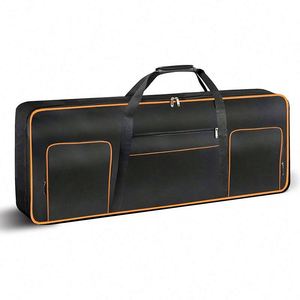 Sac de transport pour clavier en polyester résistant à l'eau avec fermeture éclair, vente en gros d'usine BSCI, étui souple portable épaissi pour clavier électrique 61 touches - Product Image 2
