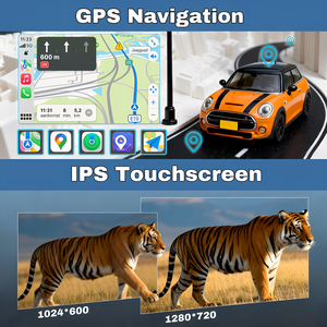 Xe Stereo đài phát thanh cho Mini Cooper R56 2007 2008 2009 2010 2011 2012 2013 2014 không dây Carplay Android Auto Wifi GPS BT 2 + 32 gam - Product Image 5