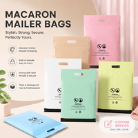 Enveloppes en polyéthylène biodégradables et recyclables imprimées sur mesure, 60 microns d'épaisseur, imperméables, pour l'expédition de colis e-commerce