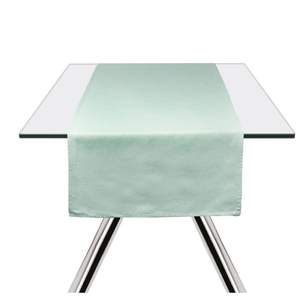 Runner da Tavola Excelsa Verde Pastello in Cotone 45x140 Cm - Product Image 2