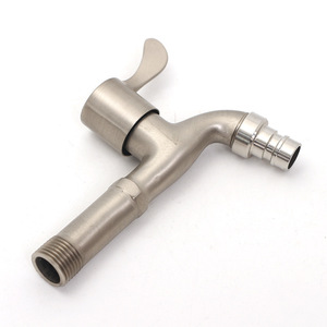 Zinc Alloy Single Handle Basin Faucet 4 Point Deck Mounted Modern Style For Balcony Bathroom <b>Mop</b> Sink - Product Image 2