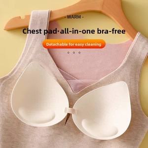 <span class=keywords><strong>Chaleco</strong></span> cálido de terciopelo cepillado sin costuras con Base interior de caballo para Otoño e Invierno para <span class=keywords><strong>mujer</strong></span> - Product Image 4