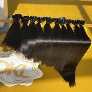 7 Pezzi di Capelli Vergini Vietnamiti Grezzi Super Double Drawn, Allineati alle Cuticole, Nero Naturale 1B, Senza Perdita di Capelli, per <span class=keywords><strong>Extension</strong></span> e Intrecci - Product Image 1