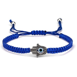 Pulsera de Macramé con <span class=keywords><strong>Hamsa</strong></span> y Ojo Turco, Brazalete de Moda - Product Image 4