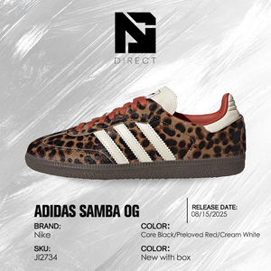 <span class=keywords><strong>Adidas</strong></span> Wmns Samba Og 'cheetah Pack - Rojo Usado' Zapatos de Skateboard Elegantes <span class=keywords><strong>para</strong></span> Mujer, Zapatillas de Moda - Product Image 6