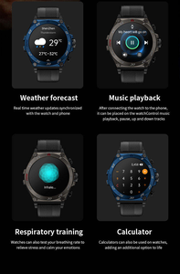 Nuevo Reloj Inteligente LC18 2026 con Pantalla IP67 Resistente al Agua para Hombre, Audífonos TWS <span class=keywords><strong>2</strong></span> en 1, Accesorio Deportivo y Ejecutivo con Brújula y Calendario - Product Image 6