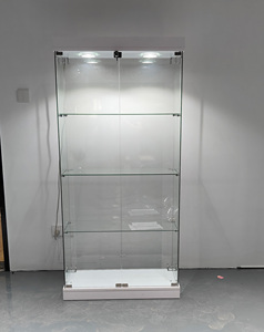 Nhà máy tùy chỉnh temper kính hiển thị trường hợp kính <span class=keywords><strong>Showcase</strong></span> kính hiển thị tủ với 2 đèn LED - Product Image 2