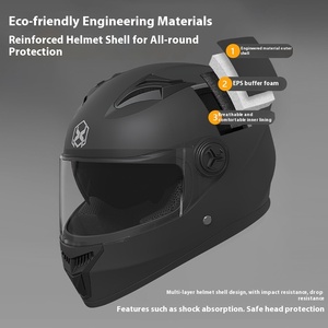 Mũ bảo hiểm xe máy điện nam nữ bốn mùa, kính đôi, giữ ấm mùa đông, chất liệu <span class=keywords><strong>PP</strong></span>, tình trạng mới - Product Image 2