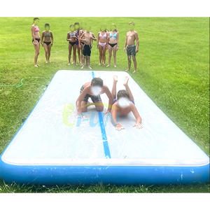 Scivolo Gonfiabile Dropstitch per Acqua, Tappeto Lungo per <span class=keywords><strong>Ginnastica</strong></span>, Pista Gonfiabile Sip N Slide per Parco Acquatico e Pendenza del Parco - Product Image 3