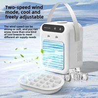 Ventilateur Rafraîchisseur d'Air Portable Écologique Léger pour Animaux de Compagnie avec Ajout d'Eau, Mini Climatiseur Évaporatif Mobile