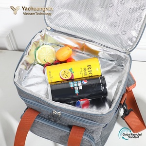 Insulated Cooler Bag 15L Oxford Cloth Rectangle Multifunction Picnic <b>Lunch</b> Box with Reusable Ice Packs and Crossbody Strap - Product Image 4