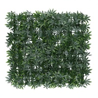 50*50cm résistant aux ultraviolets et ignifuge extérieur décoratif buis artificiel vert feuille d'érable panneau mural haie