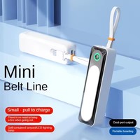5000mAh 10000mAh Petit chargeur portable Power Bank 10W/22.5W charge rapide avec câbles intégrés Mini Powerbank pour téléphone portable
