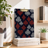Portapapeles de Acrílico con Impresión UV Personalizada, Organizador de Papel Resistente de Lucite, Portadocumentos para la Escuela, Hotel, Regalo de Inauguración de Casa