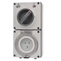 CHENF 3 Phase Combinaison Industrielle Commutateur Prise Étanche IP66 Australie Standard 5 Broches 10A 500V