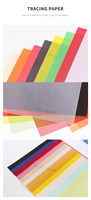 Papier vélin coloré personnalisé, transparent, translucide, pour dessin, imprimable, compatible avec l'impression jet d'encre et laser