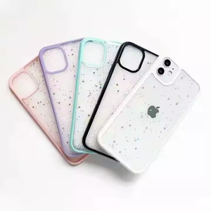 Coque de téléphone à paillettes transparentes <span class=keywords><strong>Blinger</strong></span> Star pour I16 17 Pro Air Max 15 14 13 12 11 Pro Max Plus - Product Image 1