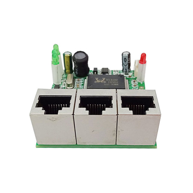 Shenzhen Manufacturer Company Direct Sell Realtek Chip RTL8306E Mini 10/100mbps Rj45 Lan Hub 3 Port Ethernet Switch Pcb Board