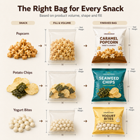 Sac en aluminium personnalisé de haute qualité sacs d'emballage alimentaire pour pop-corn croustilles boules de yaourt