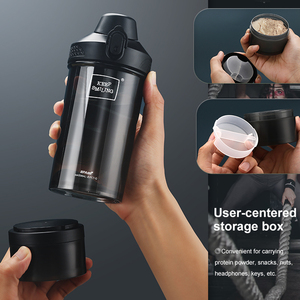 Botellas Mezcladoras Personalizadas al por Mayor, Botella Mezcladora para Mujer con Etiqueta Privada, Botella Mezcladora de Proteínas Perfecta con Tapa de Botón - Product Image 5