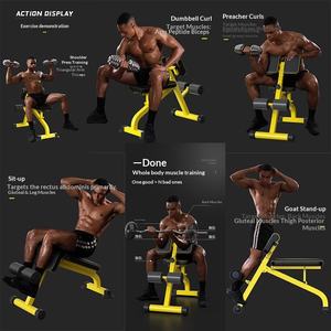 Máy tập thể dục tại nhà, ghế tập lưng kiểu La Mã, máy tập lưng, ghế tập bụng có thể điều chỉnh, ghế tập tạ đa năng, ghế tập tạ kiểu Preacher Curl - Product Image 3