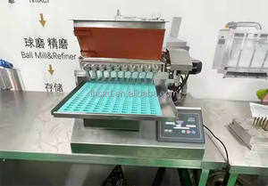 Commercial petit chocolat doux gelée doux caramel sucette déposant bonbons faire la Machine chocolat verser Machine - Product Image 6