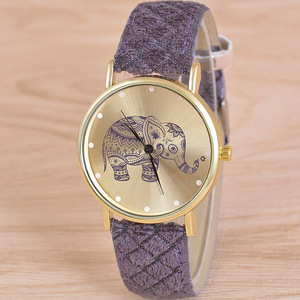 Reloj de mujer de la serie de elefante de moda explosiva, reloj de correa retro, reloj de cuarzo de bajo precio al por mayor - Product Image 4