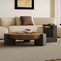 Ensemble de tables basses de salon italiennes de luxe de style antique moderne au design minimaliste haut de gamme pour un petit usage domestique