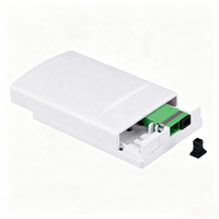 Boîtier de terminaison fibre optique mural intérieur 2 cœurs FTTH Mini NAP avec adaptateur SC Duplex pour réseau FTTR