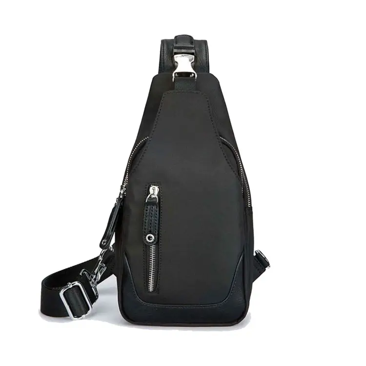 AMJ black space gray travel messenger bag man's chest bag outdoor sports chest bag