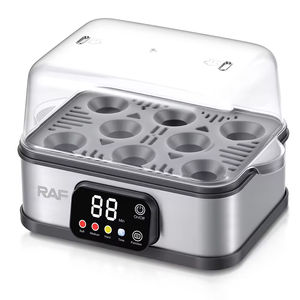 Cuiseur à œufs électrique 300W pour jusqu'à 8 œufs avec affichage numérique, fonctionnement facile, protection contre la surchauffe pour un usage domestique - Product Image 3