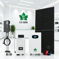 Kit de stockage solaire hybride économique, batterie au lithium extensible sur roues, alimentation quotidienne pour maison de campagne et ferme