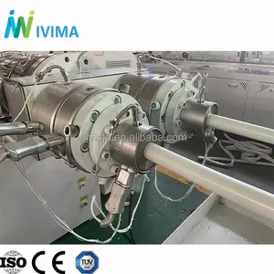 Ivima 16-63 mm 2-Hohlraum Kunststoff-PVC-Leitung Rohrproduktionslinie in Kunststoff-Extruder