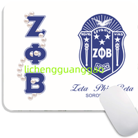 Tapis de souris carré personnalisé de la sororité Phi Beta Sigma, base en caoutchouc antidérapante, tapis de souris pour ordinateur