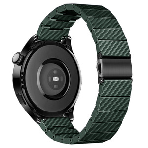 Bracelet de montre de luxe GuHe pour <span class=keywords><strong>Huawei</strong></span> <span class=keywords><strong>GT2</strong></span> 3 20mm 22mm, bracelet pour Samsung Watchbands 4 5 <span class=keywords><strong>Pro</strong></span> <span class=keywords><strong>Classic</strong></span>, bracelet en fibre de carbone - Product Image 6
