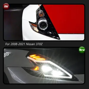 Lentes LED Nuevas TYPY de 12V para Conjuntos de Faros Delanteros 370Z 2008-2019 con Luces de Circulación Diurna y Señales de Giro Secuenciales - Product Image 2