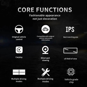 Pour Buick Envision 2014-2021, tableau de bord numérique LCD, panneau de tableau de bord, GPS, compteur de vitesse, cockpit virtuel, tachymètre, odomètre - Product Image 2