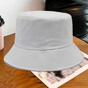 Chapeau Bob Décontracté en Velours Côtelé Personnalisé, Tissu Durable, Ajustement Réglable, Toutes Saisons, Idéal pour la Pêche, les Voyages et les Temps Frais - Product Image 4