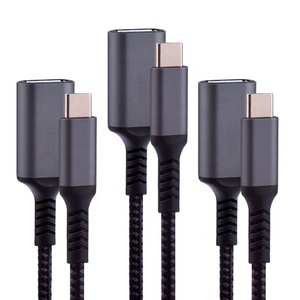 0,<span class=keywords><strong>2</strong></span> M Geflochten Langlebige Adapter Kabel OTG USB 3.0 Kabel Typ C für U festplatte/Festplatte/Tastatur - Product Image 2