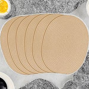 Manteles Individuales Tejidos Resistentes al Calor, Hechos a Mano, para Mesa de Comedor, Cocina, Ecológicos, Estilo Zen Asiático - Product Image 2