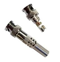 Conector BNC al por mayor de fábrica, de cobre puro y aleación de zinc, tipo tornillo y crimpado, macho y hembra, para cámaras CCTV y cable coaxial RG59 RG6