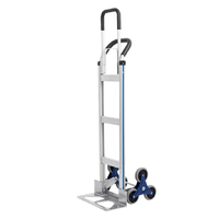 Chariot à main en aluminium Uni-Silent FHT200-6S 440LB à six roues, chariot portable pour monter les escaliers, utilisation industrielle