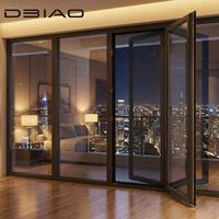 Puerta de Balcón de Aluminio con Aislamiento Térmico y Acústico, con Mosquitera Integrada Antirrobo para Construcción Residencial