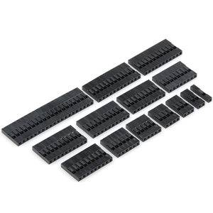 Dupont Head 2.54mm 1P 2P 3P 4P 1X1P 1X2P <b>Plug</b> Plastic Shell Pin Head Connector Jumper Wire Cable Housing <b>Plug</b> Female Connectors - Product Image 3